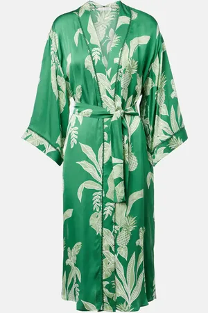 POUPETTE ST BARTH Erica floral satin kaftan
