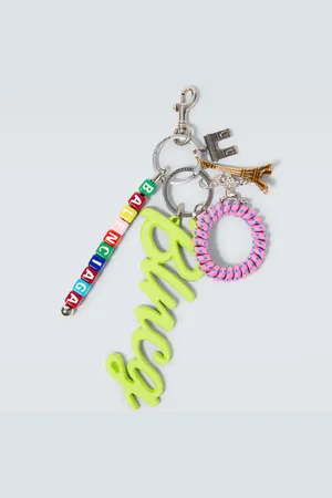 Balenciaga Logo embellished keychain