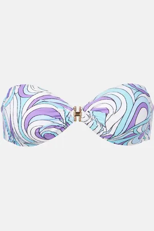Melissa Odabash Istanbul printed bandeau bikini top