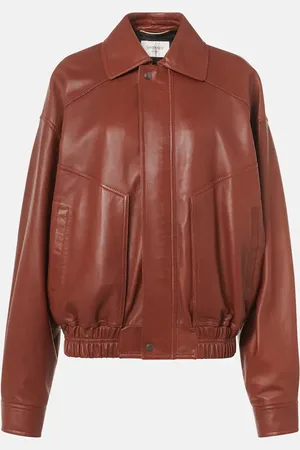 Saint Laurent Leather bomber jacket
