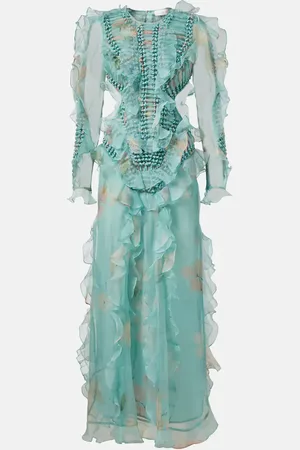 ZIMMERMANN Illuminate ruffled silk organza maxi dress