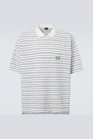 Balenciaga BB Laurel striped cotton piquÃ© polo shirt