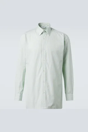 Charvet Striped cotton poplin shirt