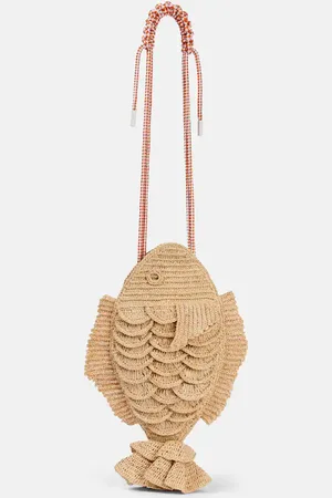 ALÉMAIS Horizon crochet raffia crossbody bag