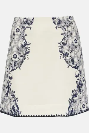 ALÉMAIS Airlie linen and cotton miniskirt