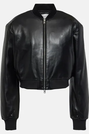 The Frankie Shop Micky faux leather bomber jacket