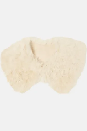 Totême Leather-lined shearling collar