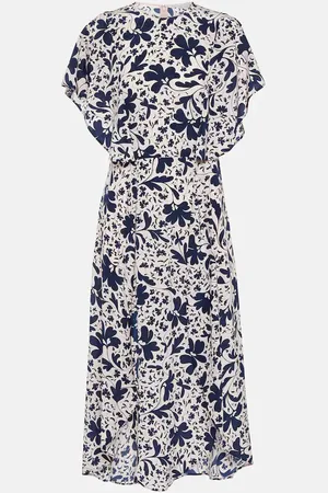 Stella McCartney Floral silk midi dress