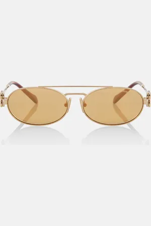 Miu Miu Logo oval sunglasses
