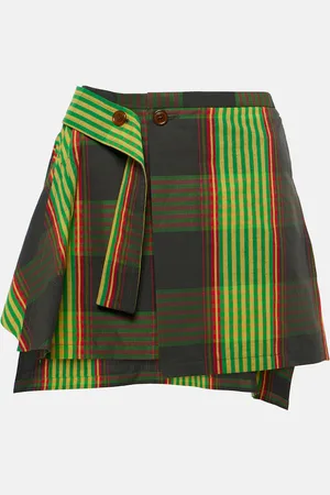 Vivienne Westwood Meghan tartan cotton and linen kilt
