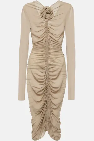 MAGDA BUTRYM Ruched jersey midi dress