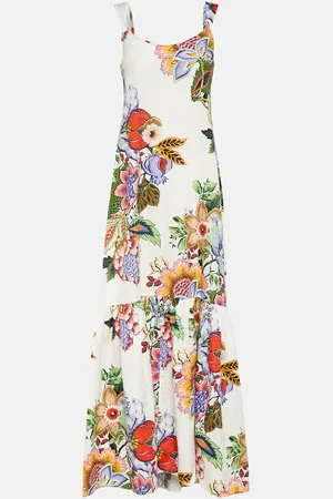 Etro Floral cotton and silk maxi dress