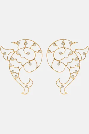 Puccini Swarovksi crystal-embellished earrings