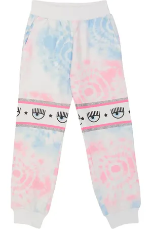 MONNALISA Tie-dye jersey sweatpants