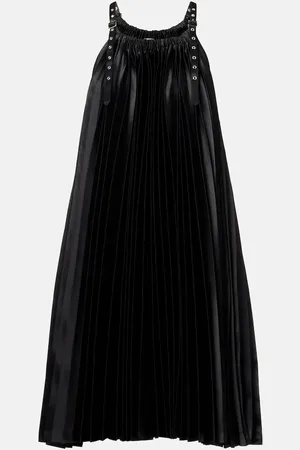 NOIR KEI NINOMIYA Pleated faux leather minidress