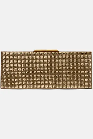 Saint Laurent Midnight Small crystal-embellished clutch