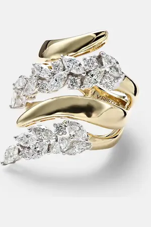Yeprem Golden Strada 18kt yellow gold and white gold ring with diamonds