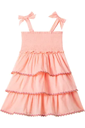ZIMMERMANN Rhiannon tiered smocked cotton dress