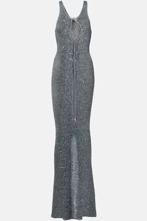 Bananhot Jules sequined knitted maxi dress