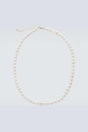 Mateo 14kt gold necklace with freshwater pearls