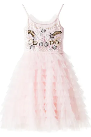 Tutu Du Monde Golden Daisies embellished tulle dress