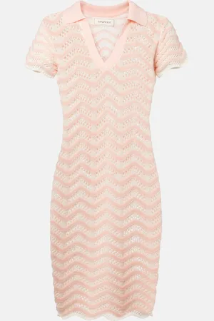 Bananhot Coco striped cotton-blend minidress