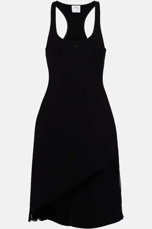 Courrèges Infinity asymmetric crÃªpe minidress