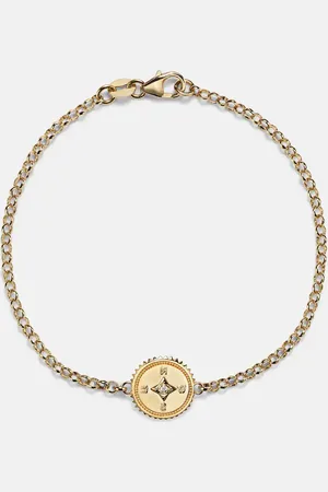 Foundrae Internal Compass 18kt bracelet with diamond
