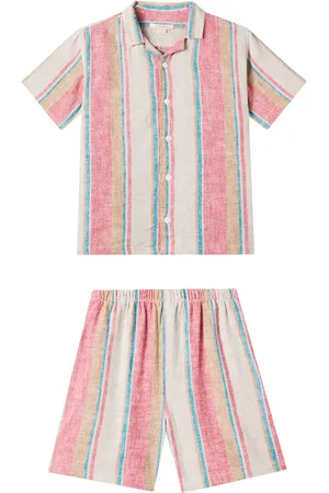 Konges Sløjd Venice linen-blend shirt and shorts set