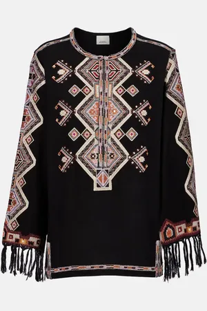 Isabel Marant Zelda embroidered silk blouse