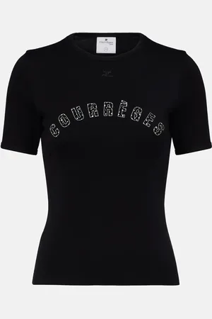 Courrèges Medusa printed cotton T-shirt