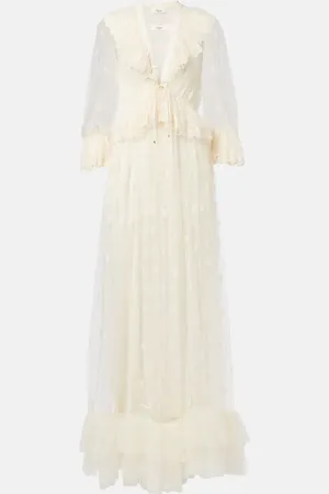 Chloé Embroidered lace maxi dress