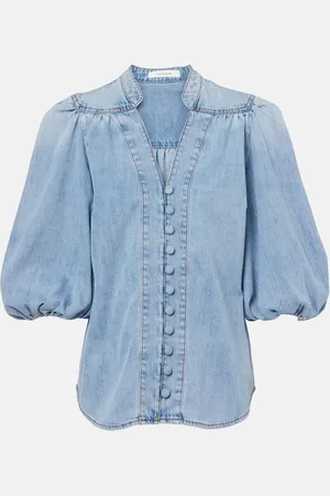 ZIMMERMANN Lucky denim blouse
