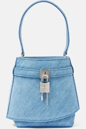 Givenchy Shark Lock denim bucket bag