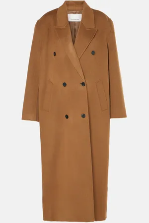 The Frankie Shop Gaia double-breasted wool-blend coat