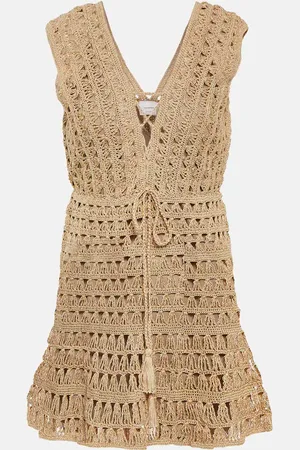 ANNA KOSTUROVA Jennifer crochet cotton minidress