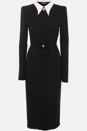 VERSACE Jersey midi dress