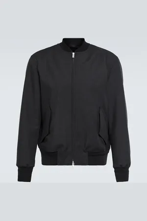LARDINI Wool and mohair bomber jacket