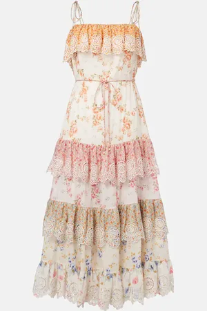 ZIMMERMANN Lucky tiered cotton maxi dress