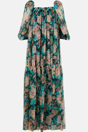 Chloé Floral silk mousseline maxi dress