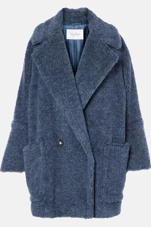Max Mara Teddy Bear Icon alpaca, wool, and silk coat