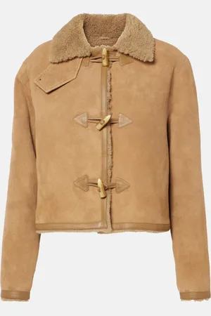 NILI LOTAN Benoite shearling-lined suede jacket