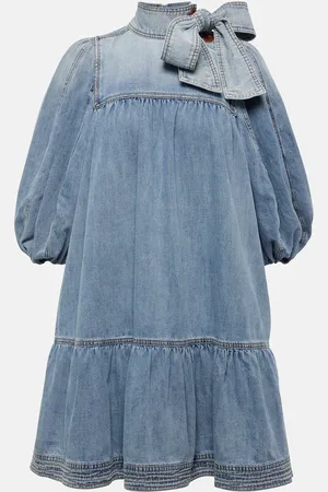 ZIMMERMANN Denim Smock minidress