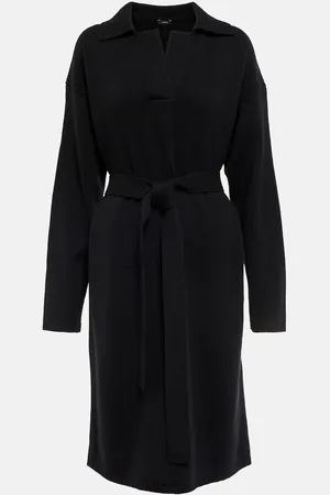 Joseph Belted wool midi dress