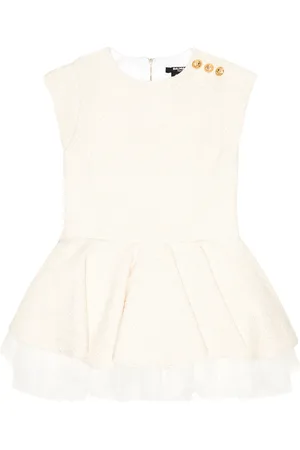 Balmain Cotton-blend tweed dress