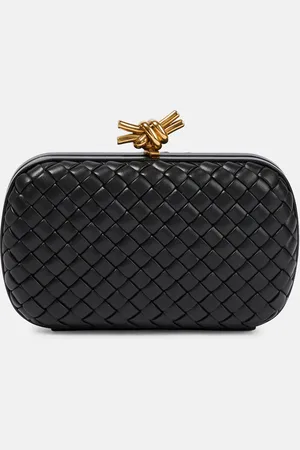 Bottega Veneta Knot Intreccio leather clutch