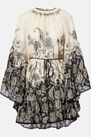 ZIMMERMANN Rhiannon floral silk minidress
