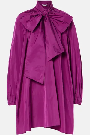 Max Mara Garibo bow-detail taffeta minidress