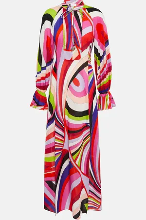 Puccini Iride cotton maxi dress