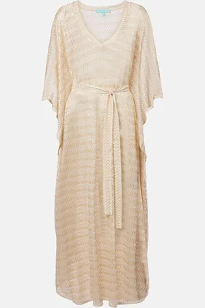 Melissa Odabash June knitted lamÃ© kaftan